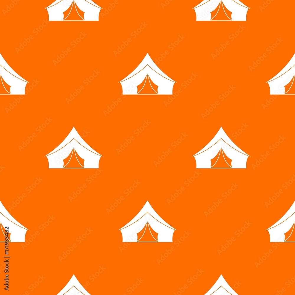Poster tent with a triangular roof pattern seamless
