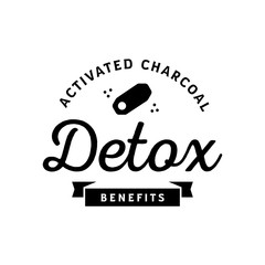 detox benefits of activated charcoal logo