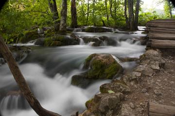 Obraz premium Wasserfälle in Kroatien an den Plitvicer Seen