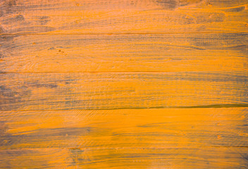 Orange painted wood panel background