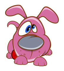 Obraz premium Cute Innocent Scared Puppy Vector