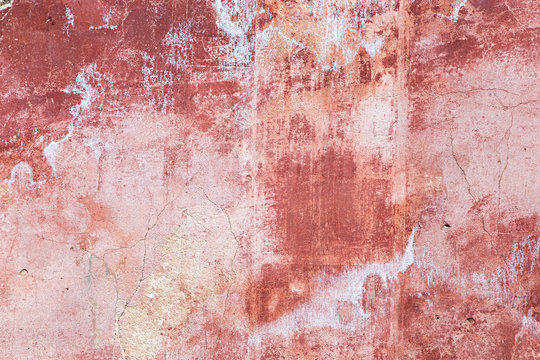 red old exterior wall texture background / Wand rot verwittert putz hintergrund textur