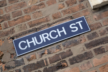 Church Street Sign
