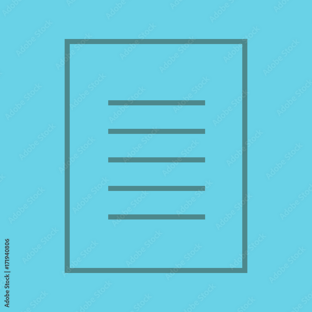 Poster document linear icon