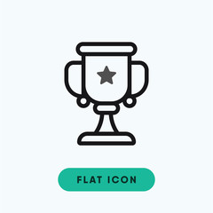 Cup award vector icon