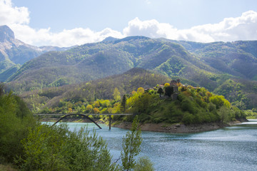 Lago di Vagli Sotto - Borgo vagli sopra - Careggine la città sommersa dalle acque - Garfagnana,...