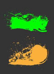 Grunge Paint Splash Banners