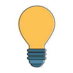 regular lightbulb icon image vector illustration design