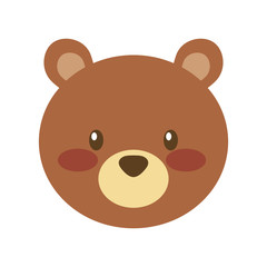 forest bear animal predator wild mammal vector illustration