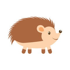 forest hedgehog animal wild fauna nature vector illustration