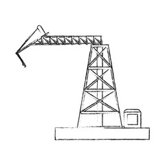 crane construction icon image vector illustration design