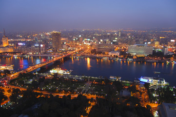 Fototapeta na wymiar Cairo at Night - Egypt