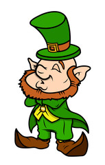 Sleeping Leprechaun Character Standing
