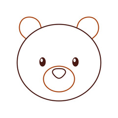 forest bear animal predator wild mammal vector illustration