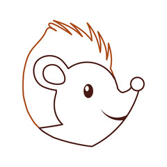 forest hedgehog animal wild fauna nature vector illustration