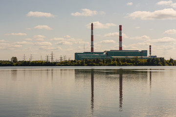 Fototapeta na wymiar Shatura Termal Power Station