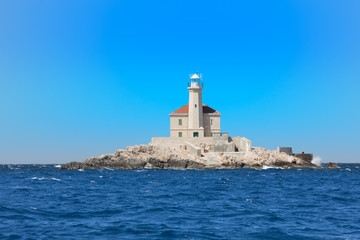 Fototapeta na wymiar old lighthouse, Adriatic sea