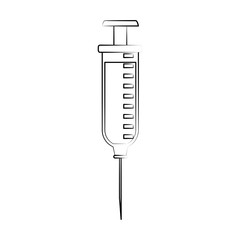 syringe healthcare icon image vector illustration design