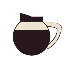 Obraz premium kettle coffee beverage icon image vector illustration design