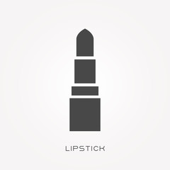 Silhouette icon lipstick