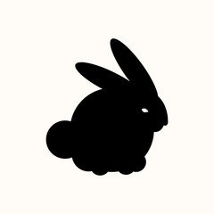 Hare icon, vector, shadow