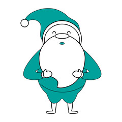 santa claus christmas related icon image vector illustration design