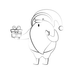 santa claus christmas related icon image vector illustration design