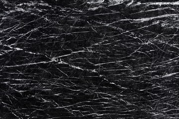 Foto op Canvas Black marble natural pattern for background, abstract black and white. © Dmytro Synelnychenko