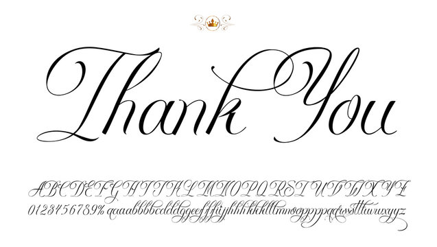 thank you font style