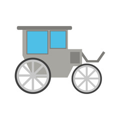 Fototapeta na wymiar carriage or chariot icon image vector illustration design 