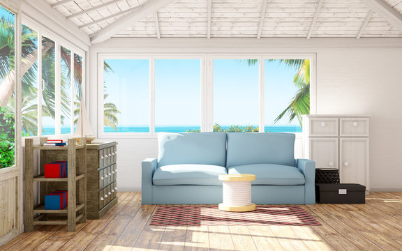 beach house interior