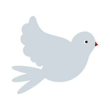 dove flying icon image vector illustration design 