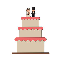 wedding cake icon image vector illustration design 
