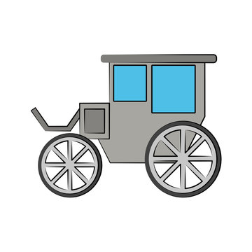 carriage or chariot icon image vector illustration design 