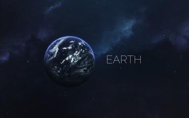 Earth. Science fiction space wallpaper, incredibly beautiful planets, galaxies, dark and cold beauty of endless universe. Elements of this image furnished by NASA