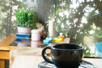 cup of hot coffee