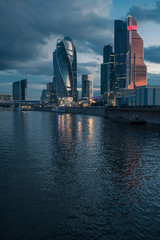 Fototapeta na wymiar Moscow at sunset