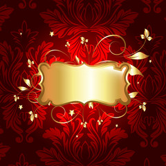 Golden Swirl Message Banner