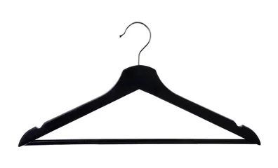 Fotobehang Black coat hanger © aperturesound