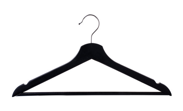 Black coat hanger