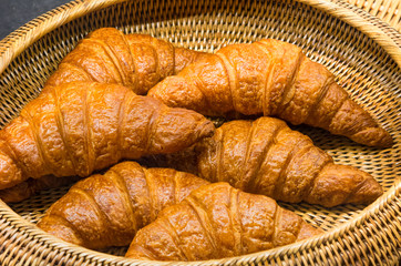 freshly made breads croissant