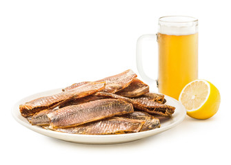 dried fish fillets ( roach )
