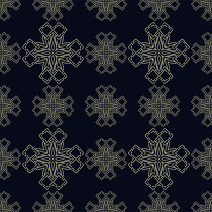 Seamless abstract ornamental pattern. Template for design