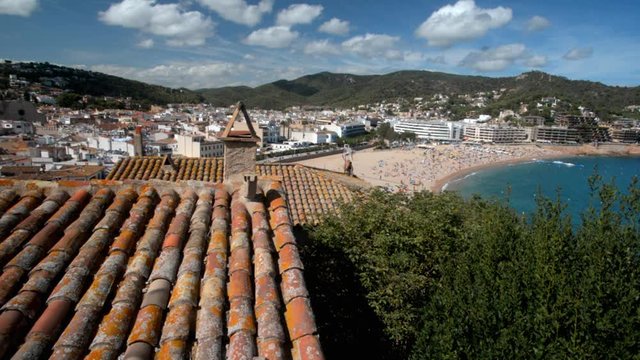 View of the bay of Tossa de Mar, Spain