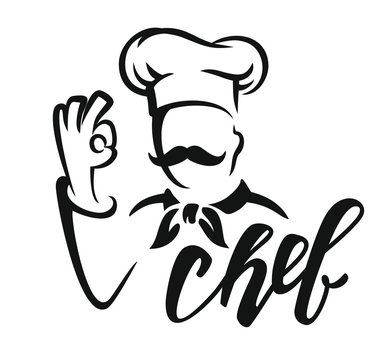 symbol with chef and hand