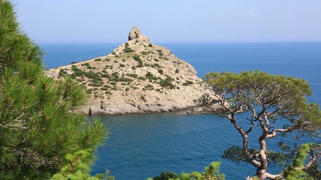 Views of the beautiful Cape Kapchik. Novy Svet, Crimea