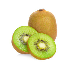 kiwi fruits isolated on white background.