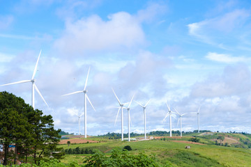Windmill or turbine for electrical generator from Khao Kho, Phetchabun, Thailand