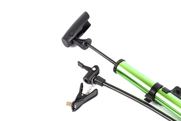 pumping air for bike tire