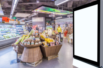 Supermarket background advertising lamp box